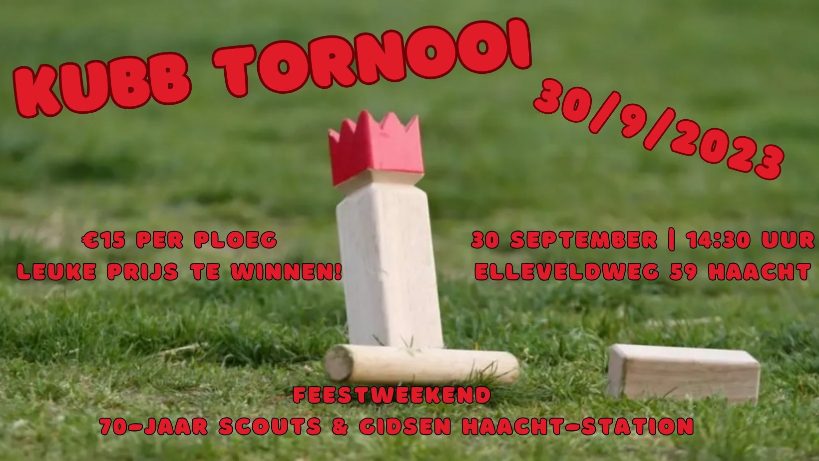 Affiche Kubb tornooi
